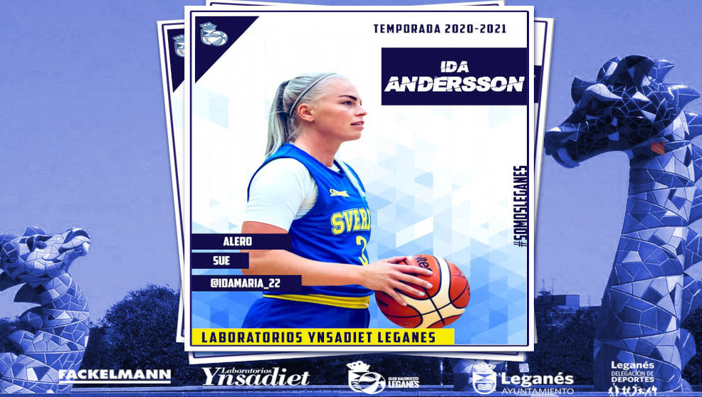 Ida Andersson, nueva jugadora del Leganés / Foto: Baloncesto Leganés