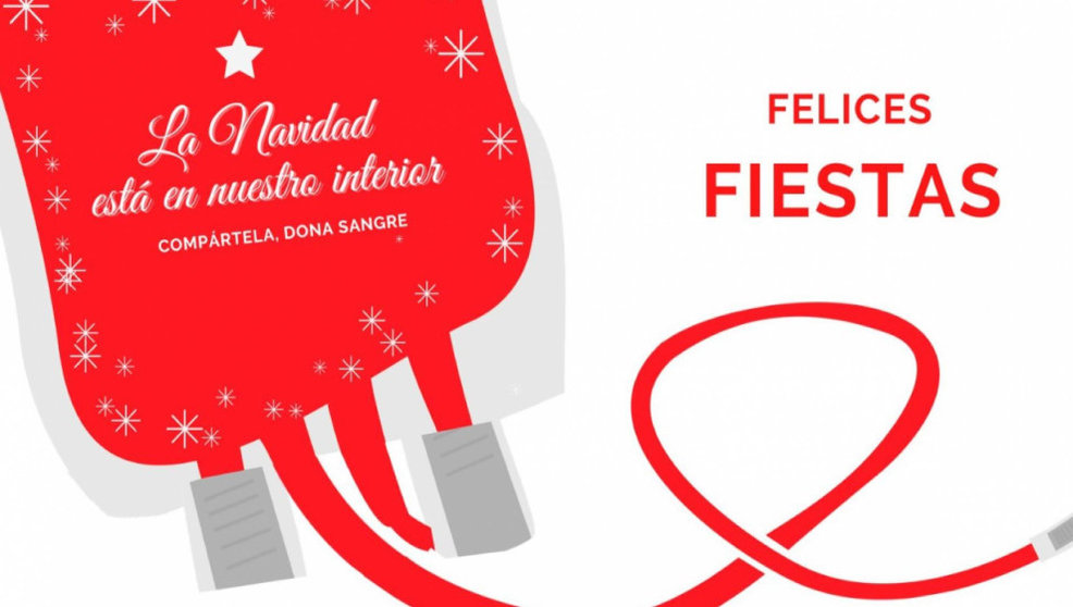 Cartel promocional de la campaña de navidad de donación de sangre. / Foto: Comunidad de Madrid