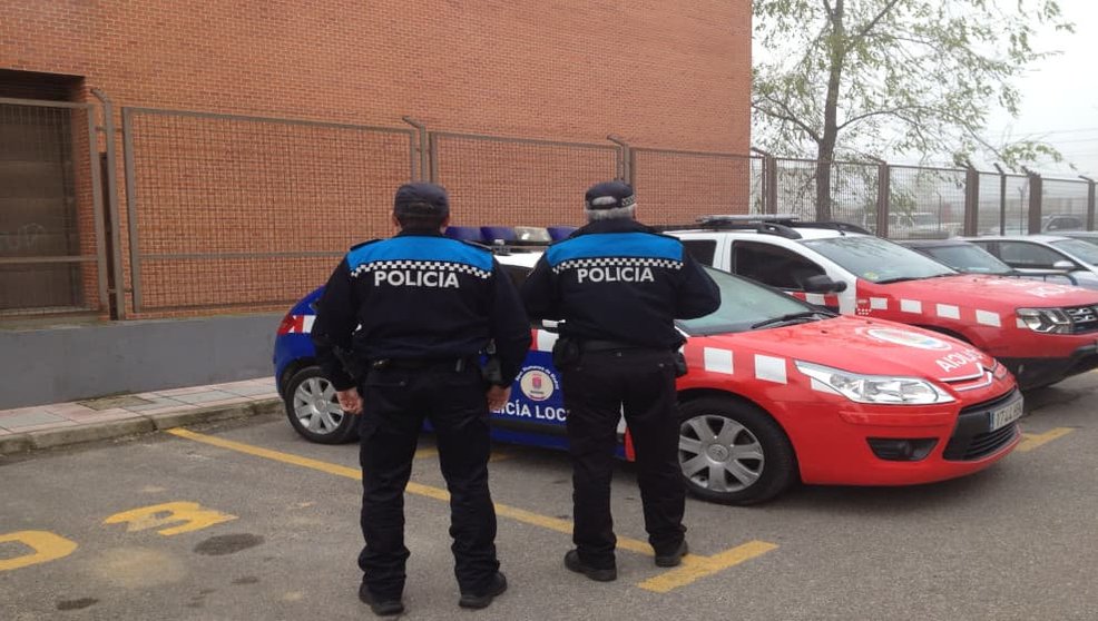 Agentes de la Policía de Humanes de Madrid