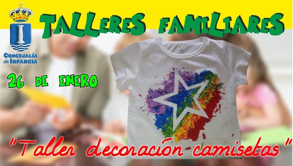 Cartel del taller familiar de camisetas / Ayuntamiento de Humanes de Madrid