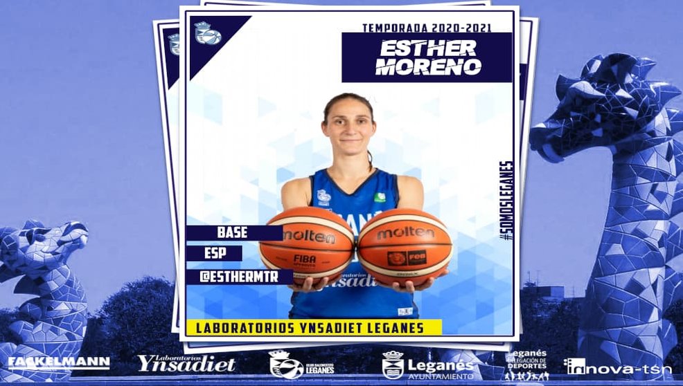 Esther Moreno, nueva jugadora del Baloncesto Leganés