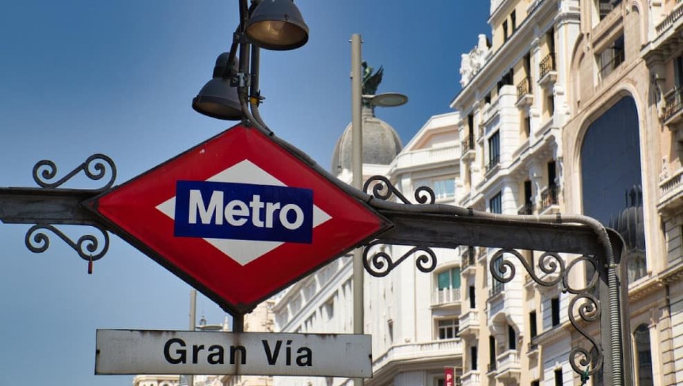 Cartel de la estación de Metro de Gran Vía / Foto: Comunidad de Madrid