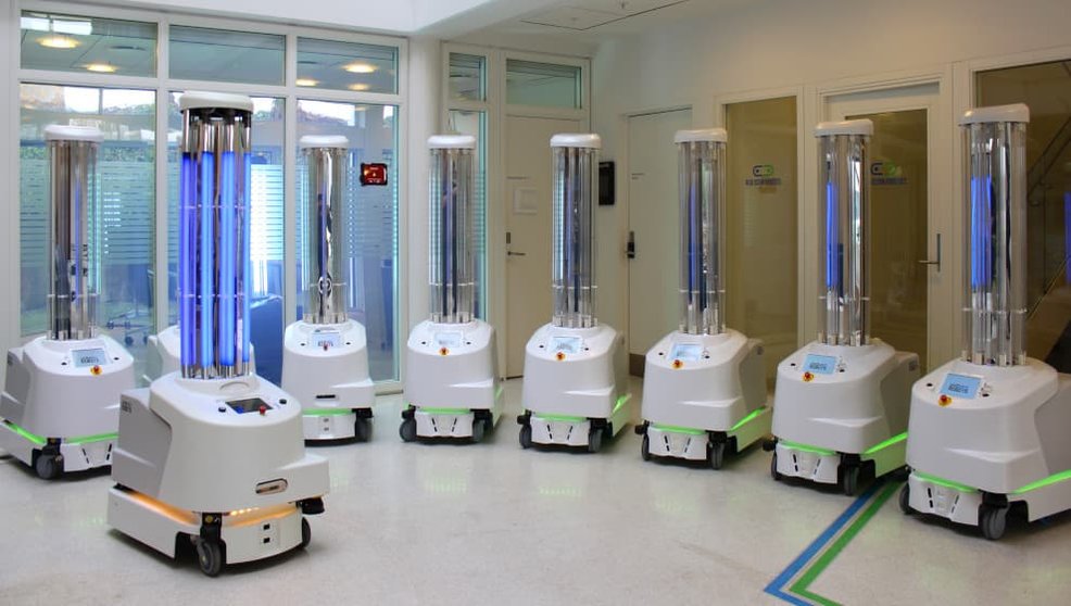 Robots desinfectantes cedidos a varios hospitales por parte de la comisioón europea
