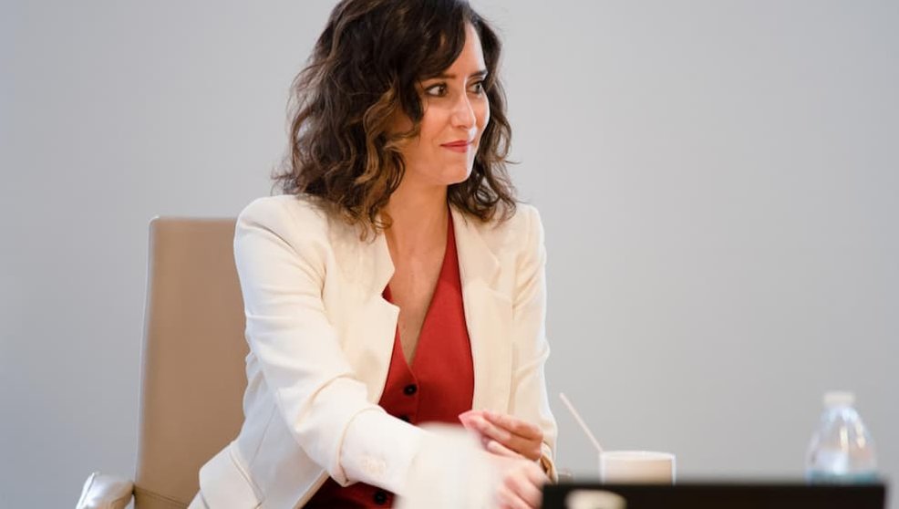 Isabel Díaz Ayuso durante una reunión / Comunidad de Madrid