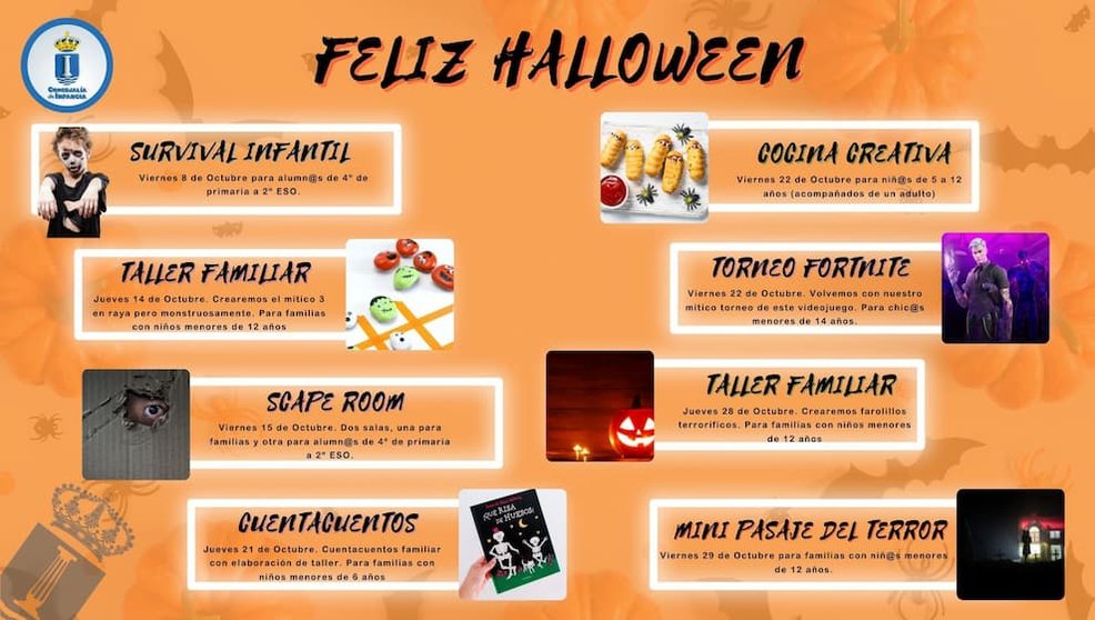 Cartel de las actividades de Halloween / Foto: Ayuntamiento de Humanes