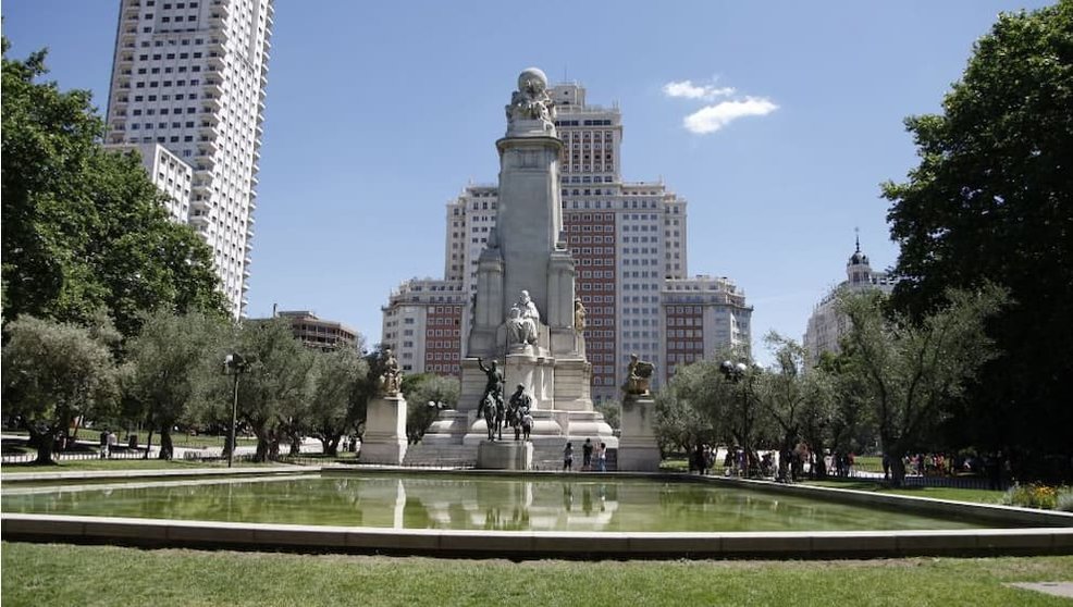 Plaza de España antes de su remodelación