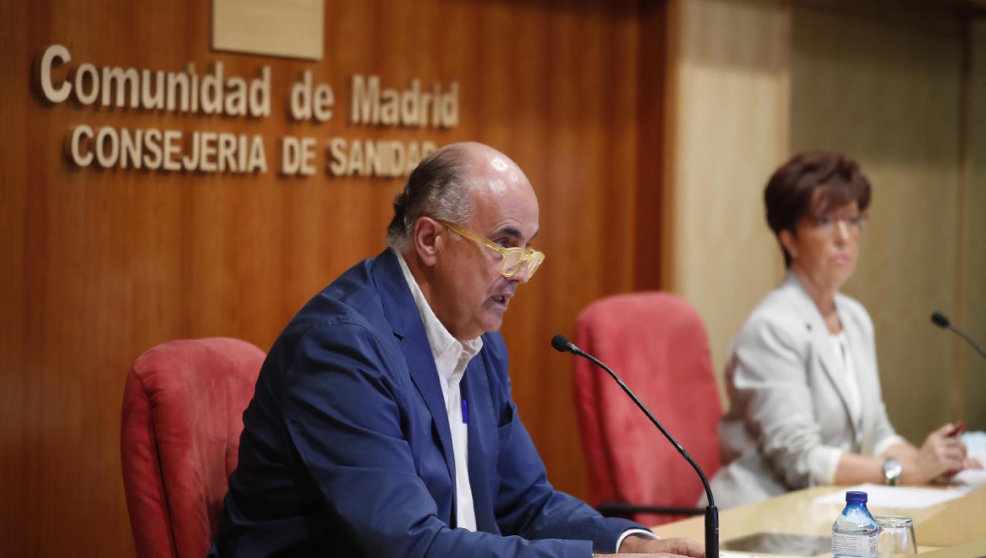 Antonio Zapatero durante la comparecencia / Comunidad de Madrid