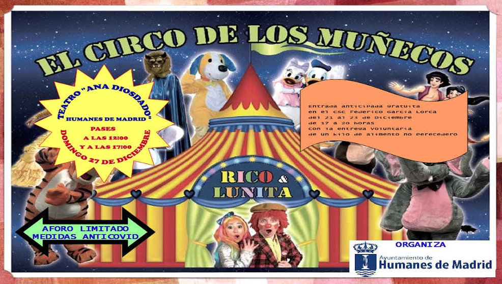 Cartel de 'El Circo de los Muñecos' / Ayuntamiento de Humanes