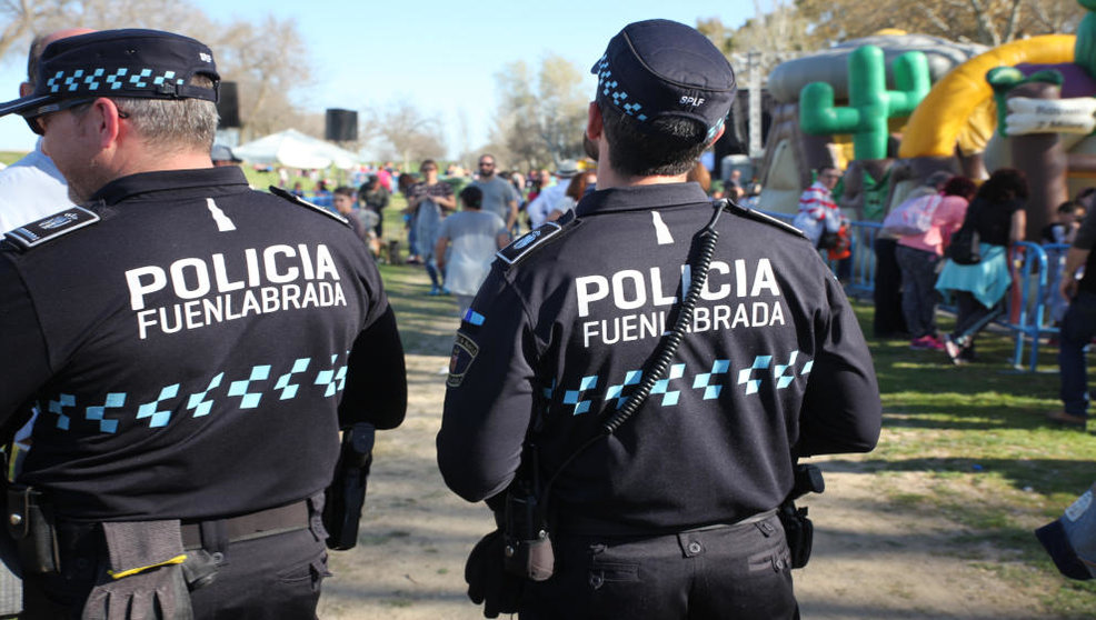 Policía Local de Fuenlabrada durante el Día de la Tortilla