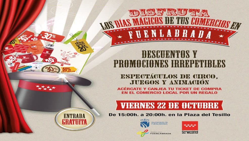 Cartel de 'Comercios mágicos' / Ayuntamiento de Fuenlabrada